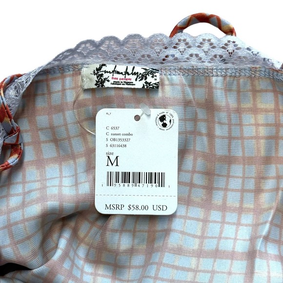 Free People Pink Plaid Camisole - Picture 5 of 10